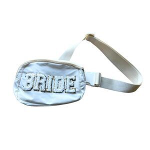 Bride Fanny Pack White Adjustable Belt Bag